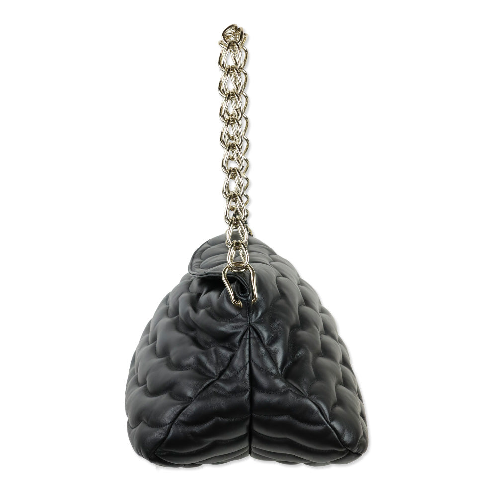 Chloé Black Large Juana Quilted Leather Shoulder Bag