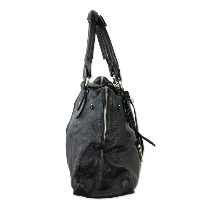Chloé Black Leather Large Paddington Tote Bag