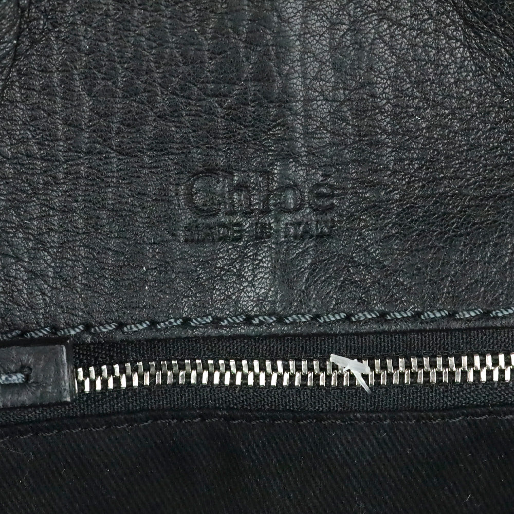 Chloé Black Leather Large Paddington Tote Bag