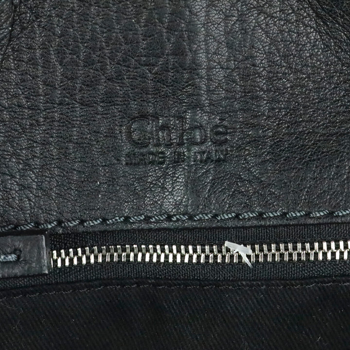 Chloé Black Leather Large Paddington Tote Bag
