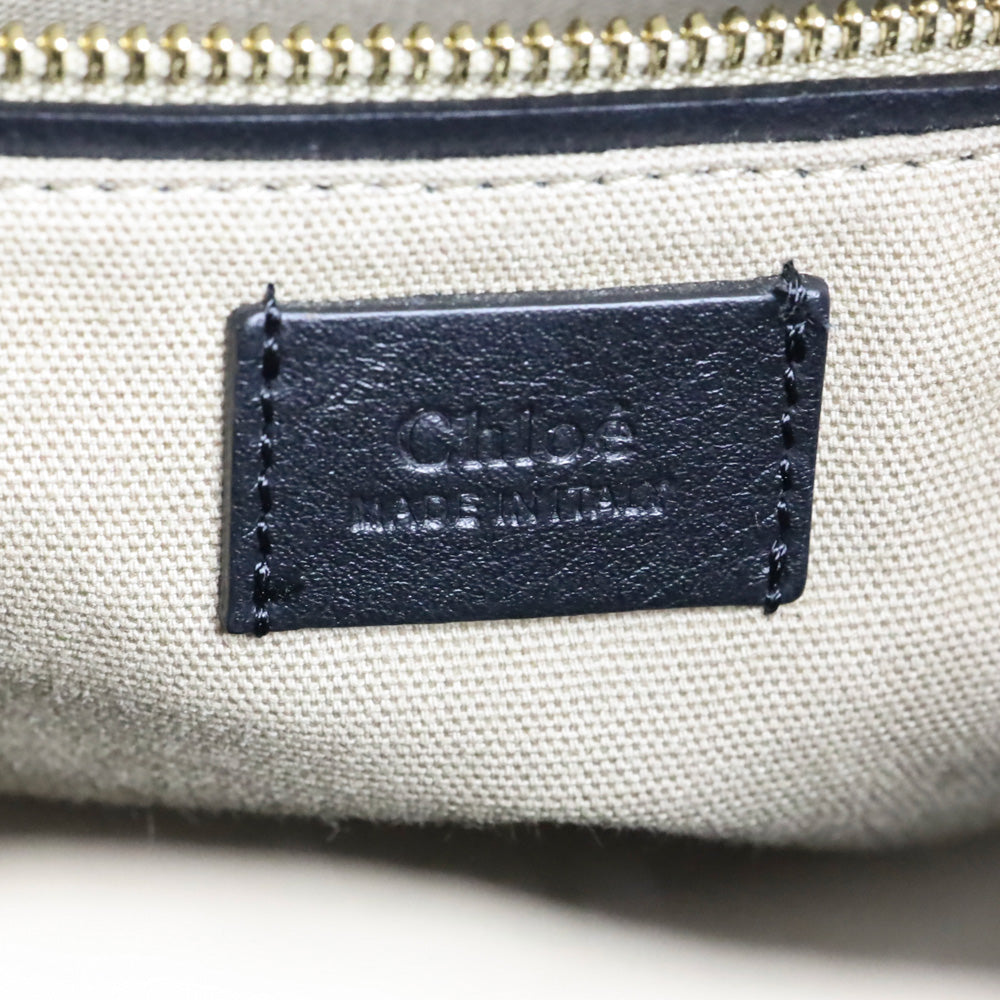 Chloé Black Leather Roy Bucket Bag