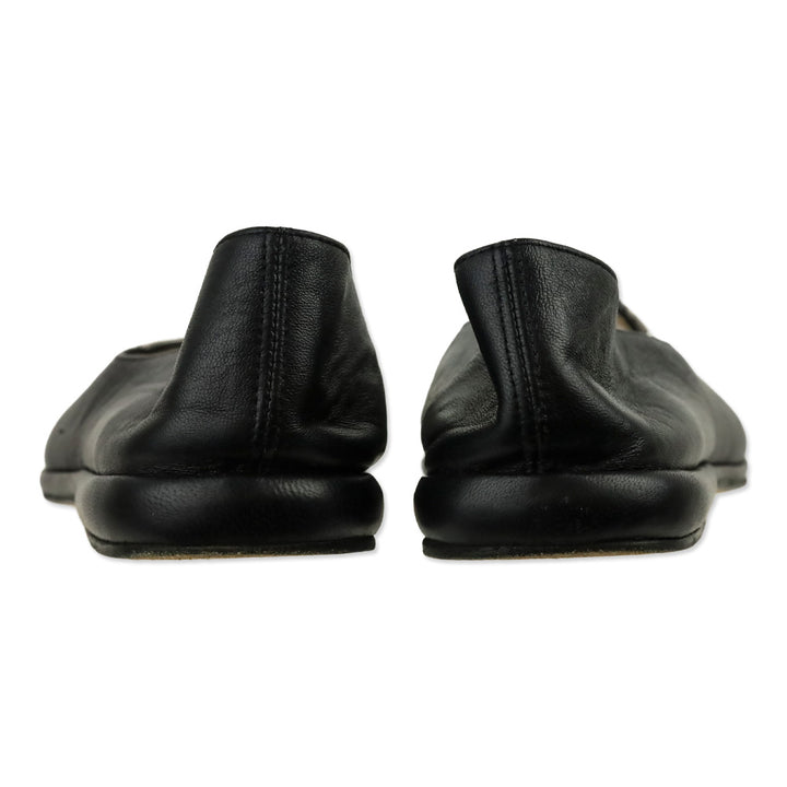 Chloé Black Leather Travel Flat Slippers