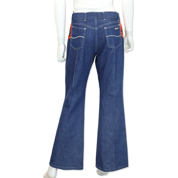 Chloé Blue Denim Prawn Appliqué Flared Jeans