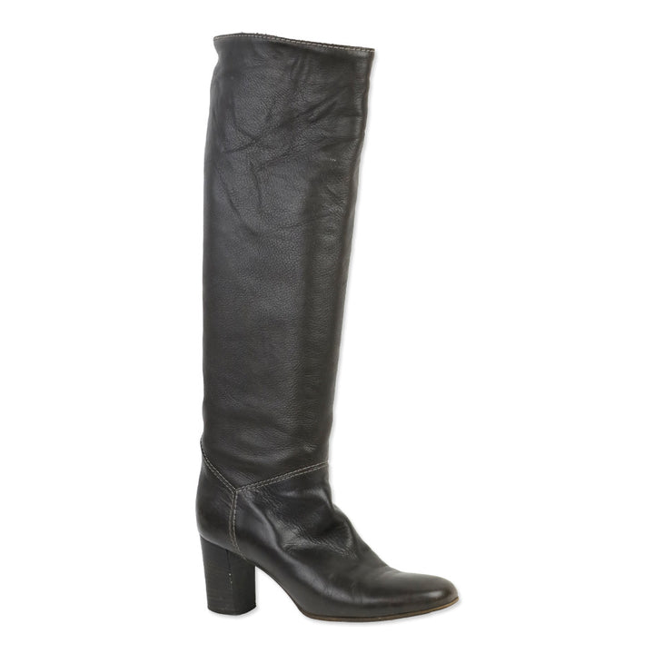 Chloé Brown Leather Knee-High Boots