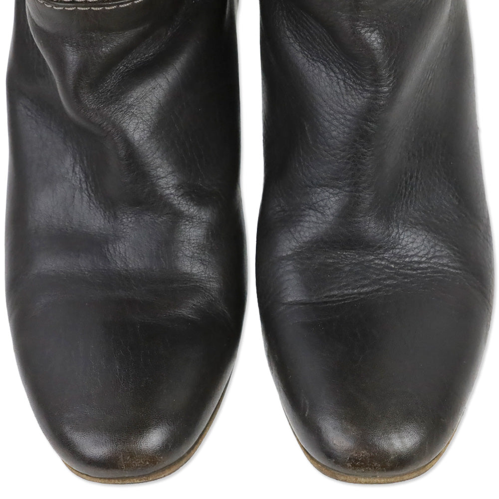 Chloé Brown Leather Knee-High Boots
