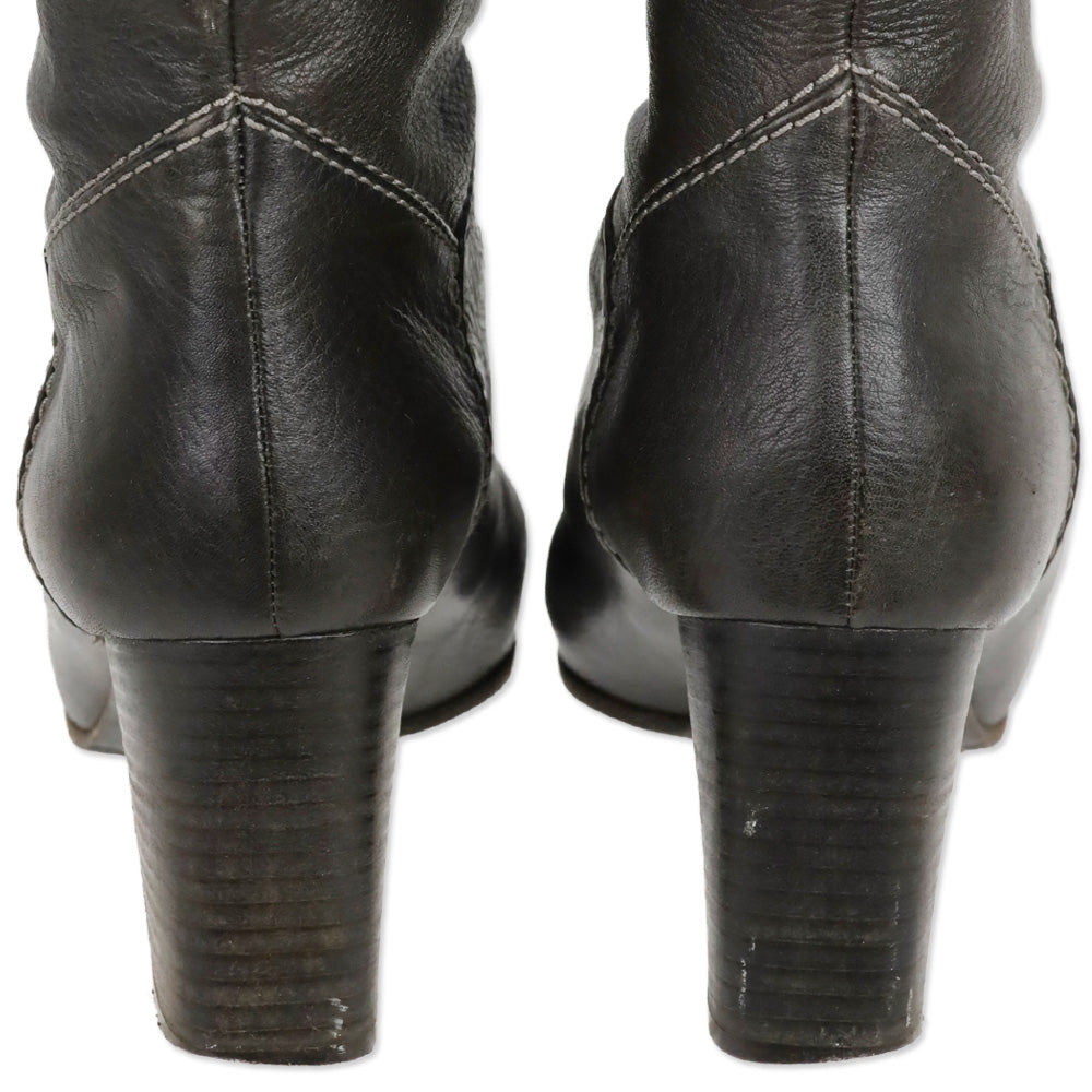 Chloé Brown Leather Knee-High Boots