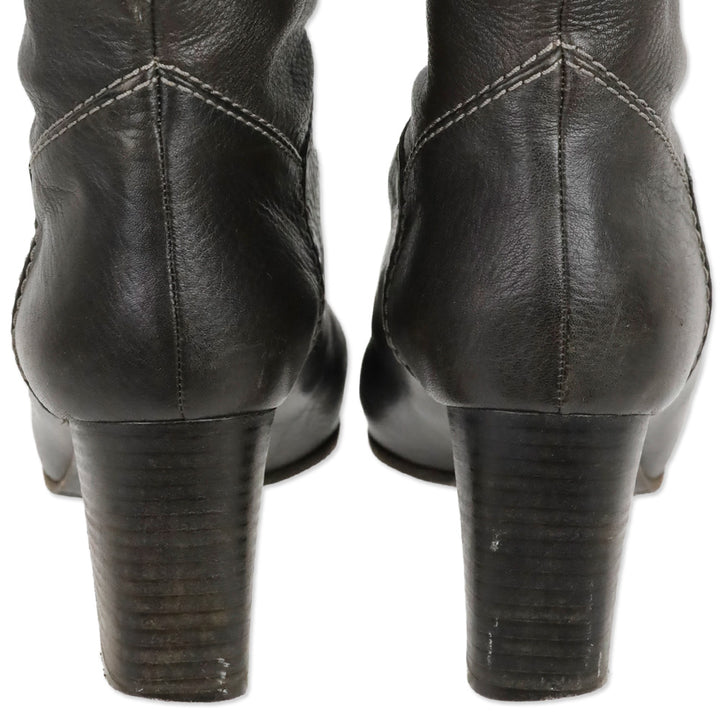 Chloé Brown Leather Knee-High Boots