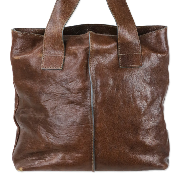Chloé Brown Leather Saskia Tote Bag