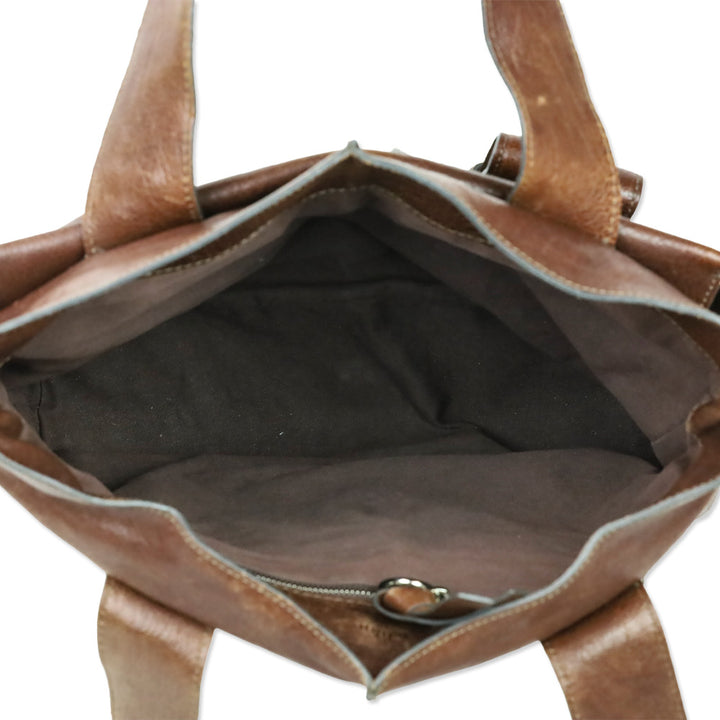 Chloé Brown Leather Saskia Tote Bag