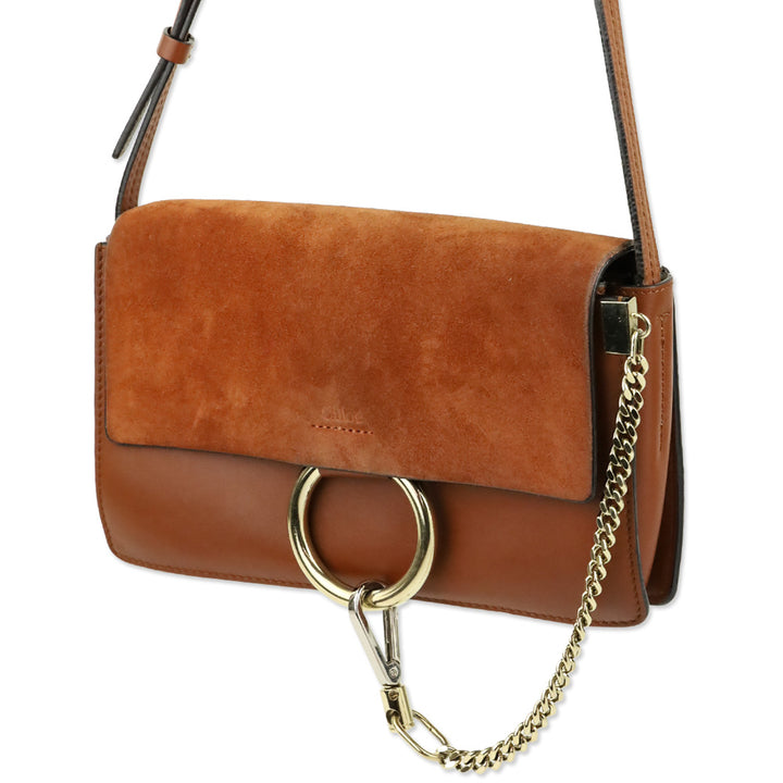 Chloé Classic Tobacco Signature Faye Small Crossbody Bag