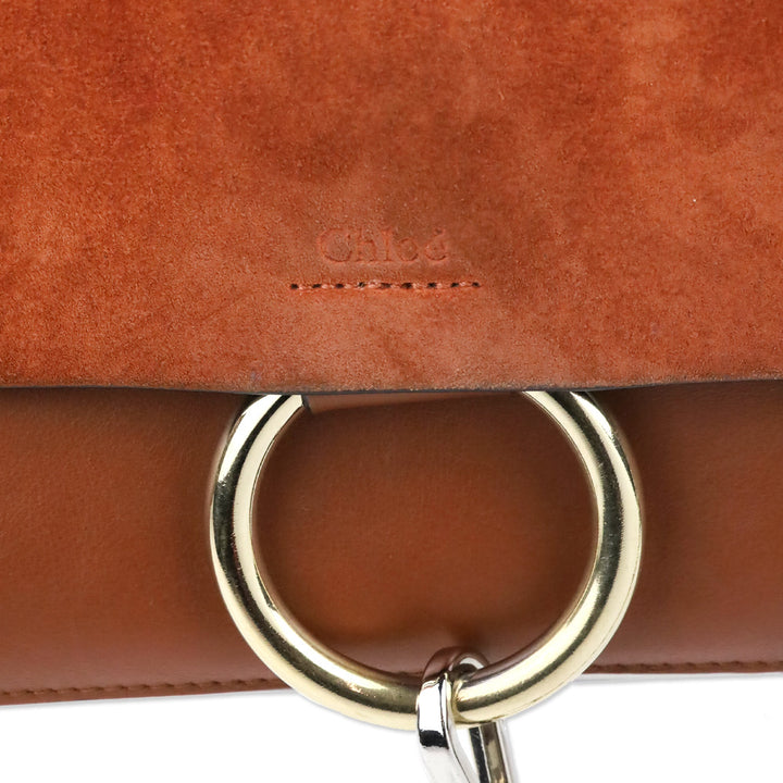 Chloé Classic Tobacco Signature Faye Small Crossbody Bag