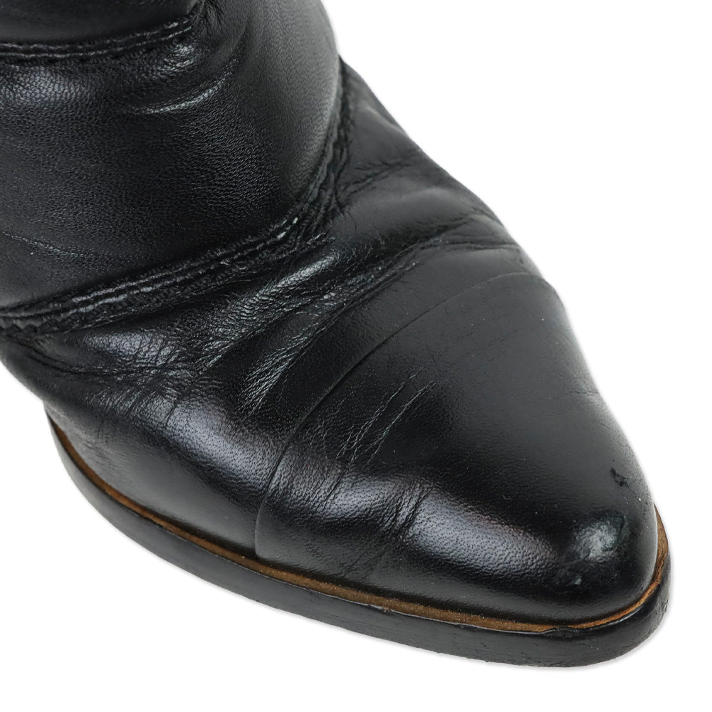 Chloé Devon Quilted Puffer Black Leather Ankle Boots