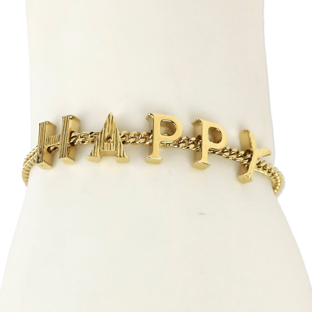 Chloé Gold Tone Happy Charm Bracelet