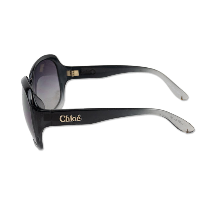 Chloe Gray Gradient Oversized Sunglasses