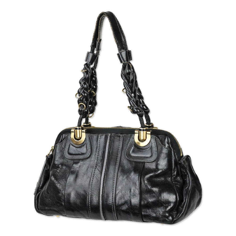 Chloé Héloïse Black Leather Satchel