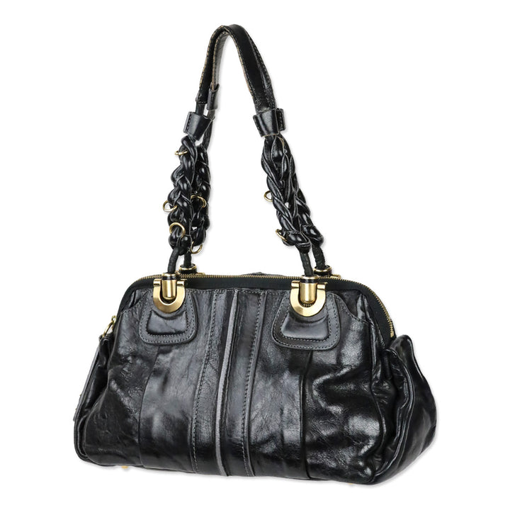 Chloé Héloïse Black Leather Satchel