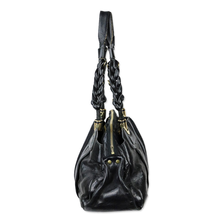 Chloé Héloïse Black Leather Satchel