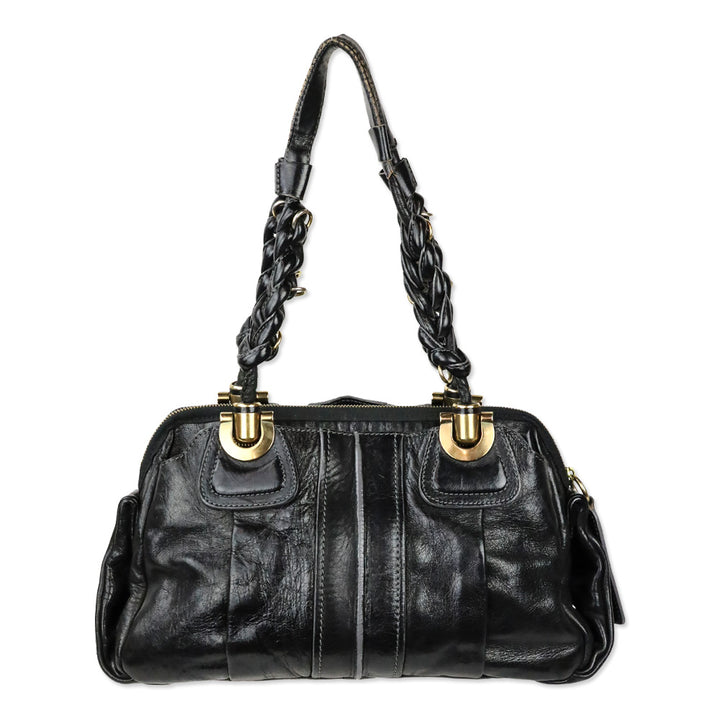 Chloé Héloïse Black Leather Satchel