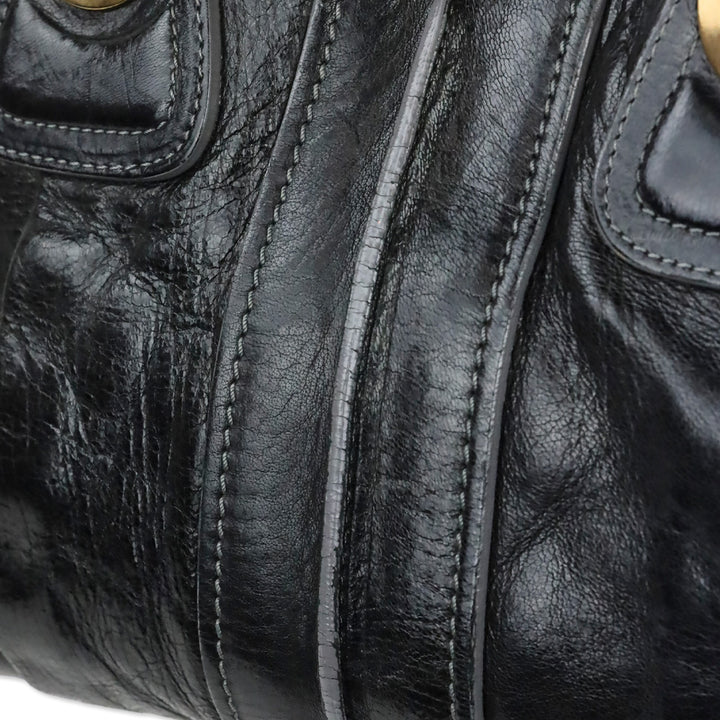 Chloé Héloïse Black Leather Satchel