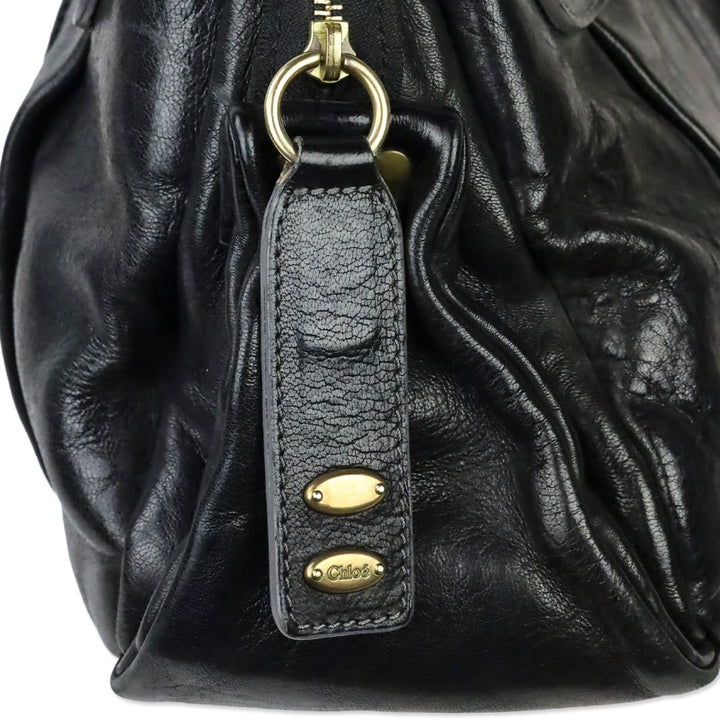 Chloé Héloïse Black Leather Satchel