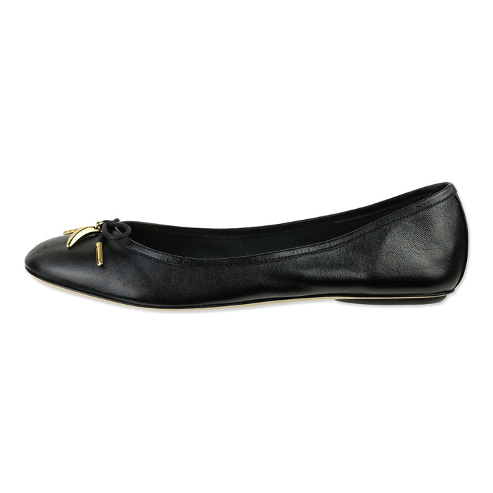 Chloé Iris Black Leather Ballerina Flat