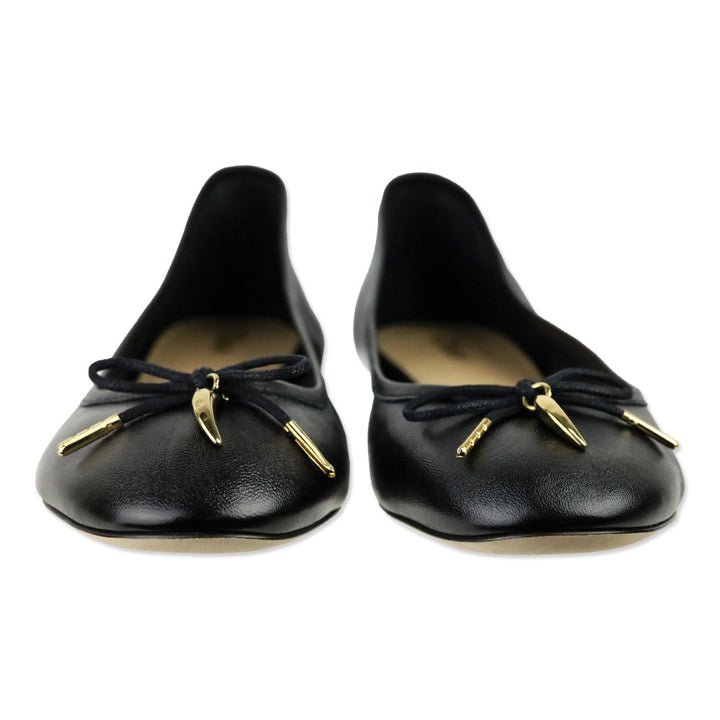 Chloé Iris Black Leather Ballerina Flat