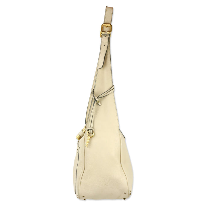 Chloé Ivory Leather Paddington Sac Shoulder Bag