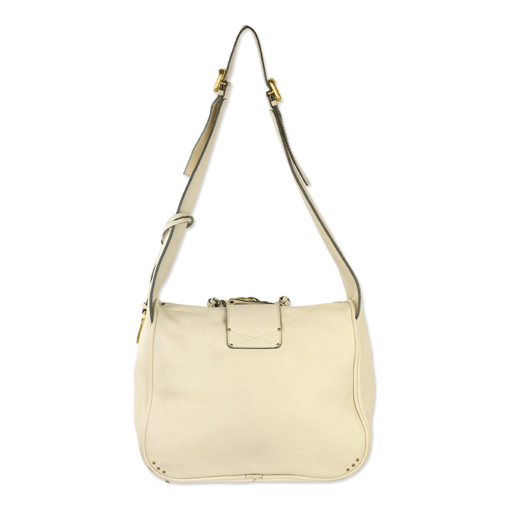 Chloé Ivory Leather Paddington Sac Shoulder Bag