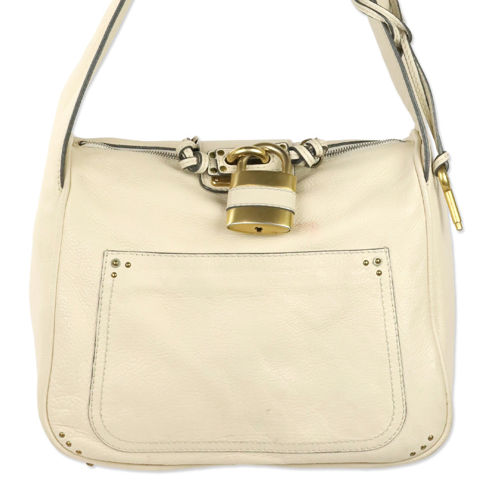 Chloé Ivory Leather Paddington Sac Shoulder Bag