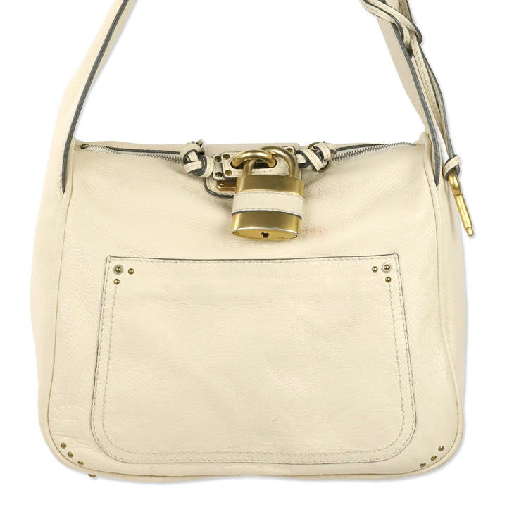 Chloé Ivory Leather Paddington Sac Shoulder Bag