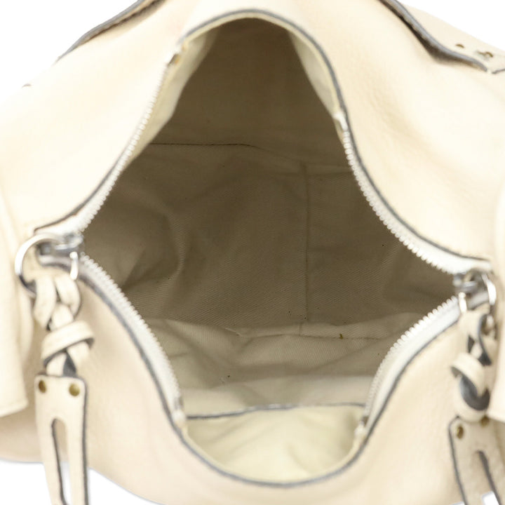 Chloé Ivory Leather Paddington Sac Shoulder Bag
