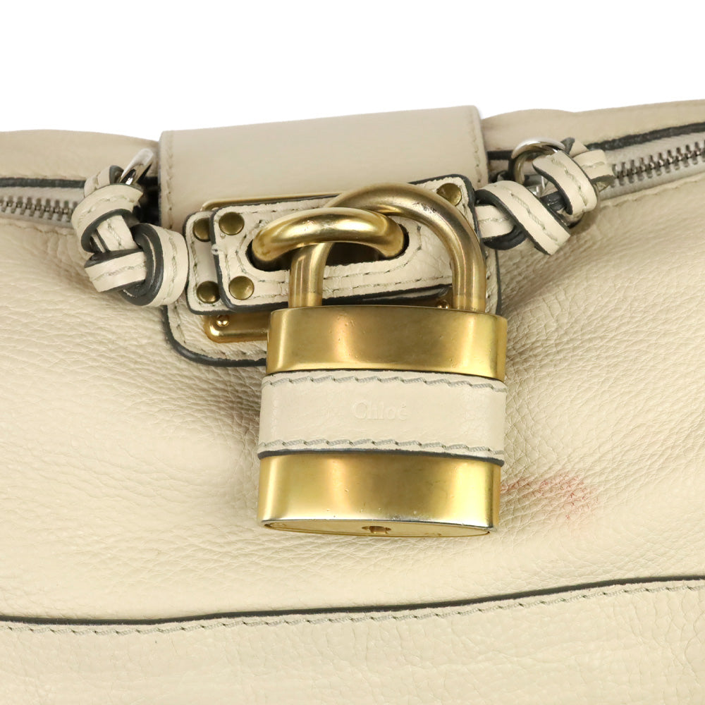 Chloé Ivory Leather Paddington Sac Shoulder Bag