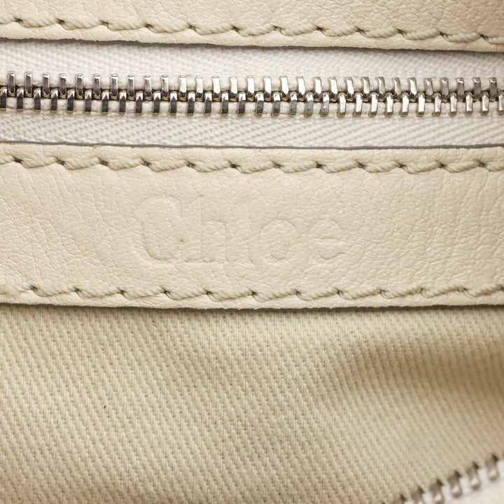 Chloé Ivory Leather Paddington Sac Shoulder Bag