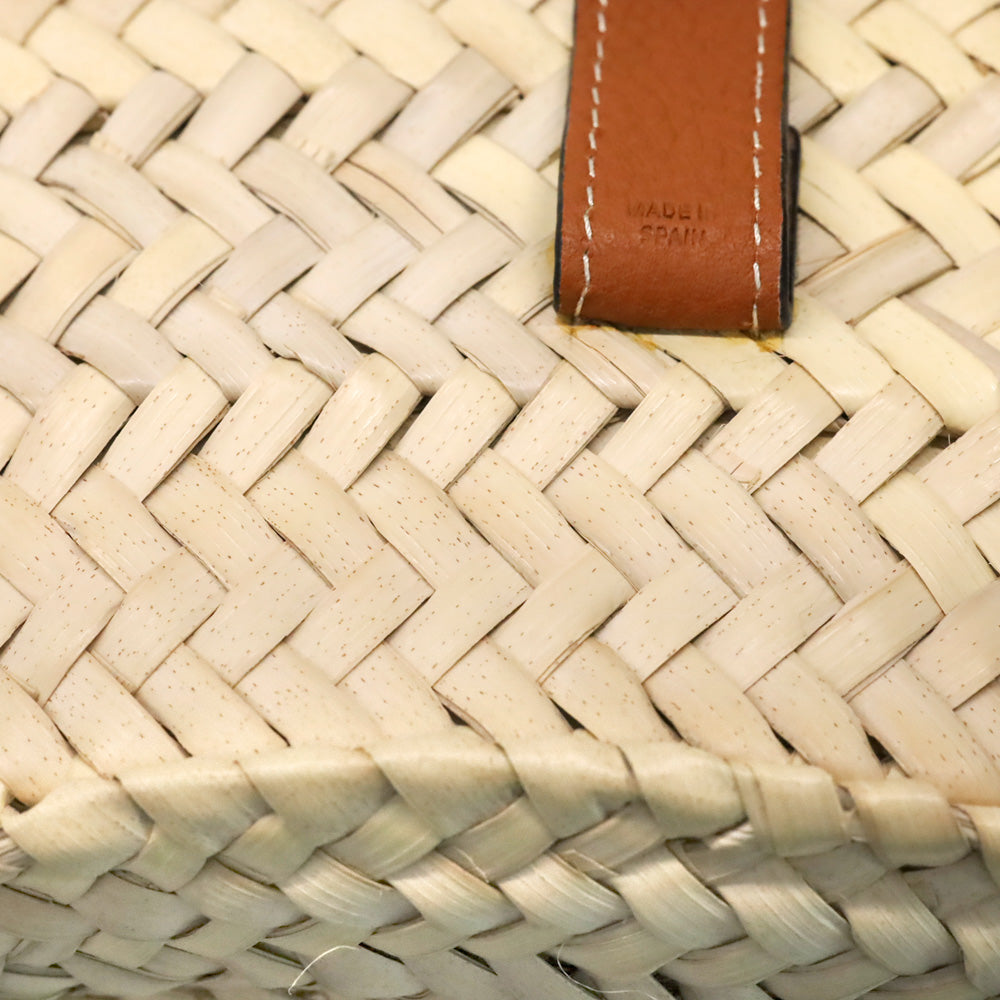 Chloé Marcie Brown Leather-trimmed Raffia Shoulder Bag