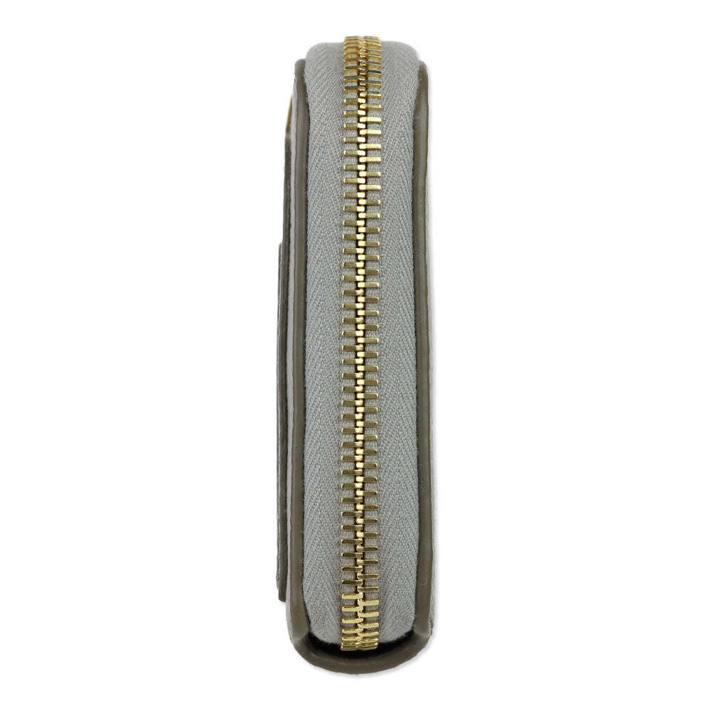 Chloé Marcie Cashmere Grey Leather Zip-Around Continental Wallet