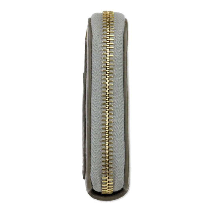 Chloé Marcie Cashmere Grey Leather Zip-Around Continental Wallet