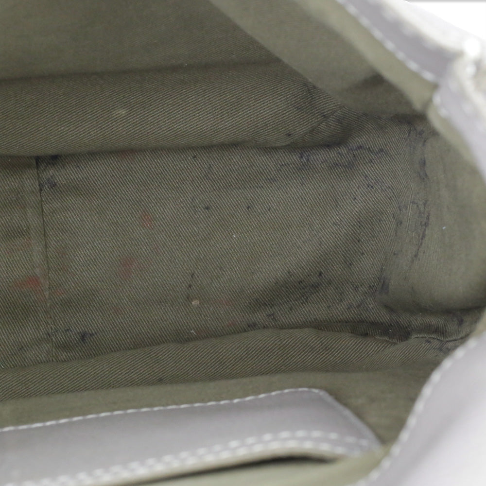 Chloé Marcie Grey Grained Leather Saddle Bag