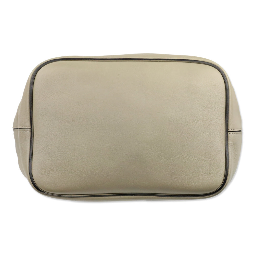 Chloé Motty Grey Leather/Suede Medium Faye Backpack