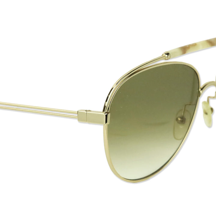 Chloé Reece Havana Gold Aviator Sunglasses