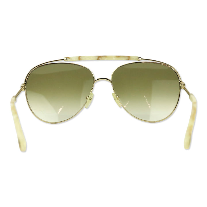 Chloé Reece Havana Gold Aviator Sunglasses