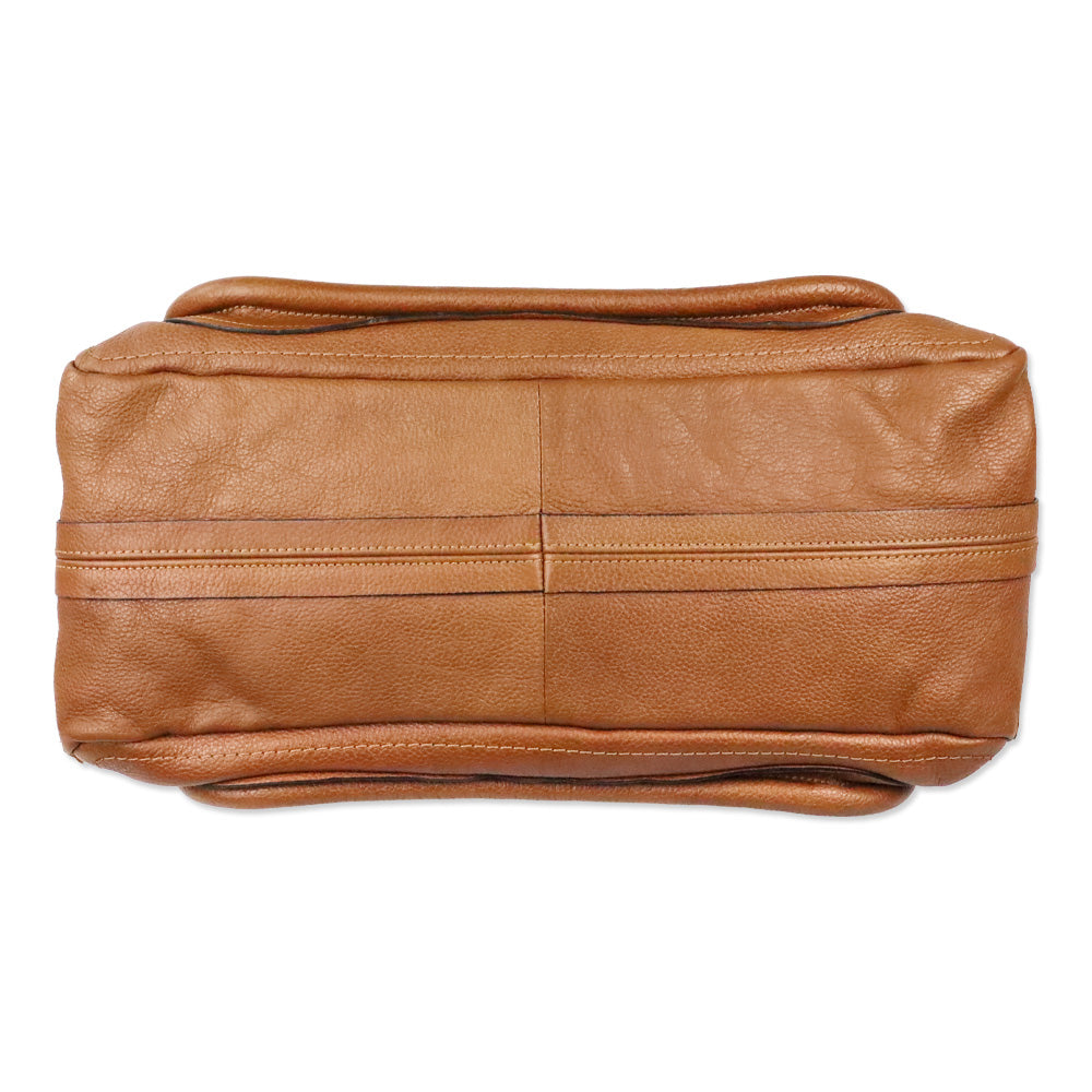 Chloé Tan Leather Paraty Medium Handbag