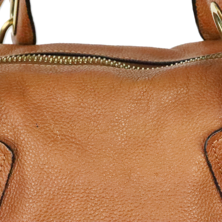 Chloé Tan Leather Paraty Medium Handbag