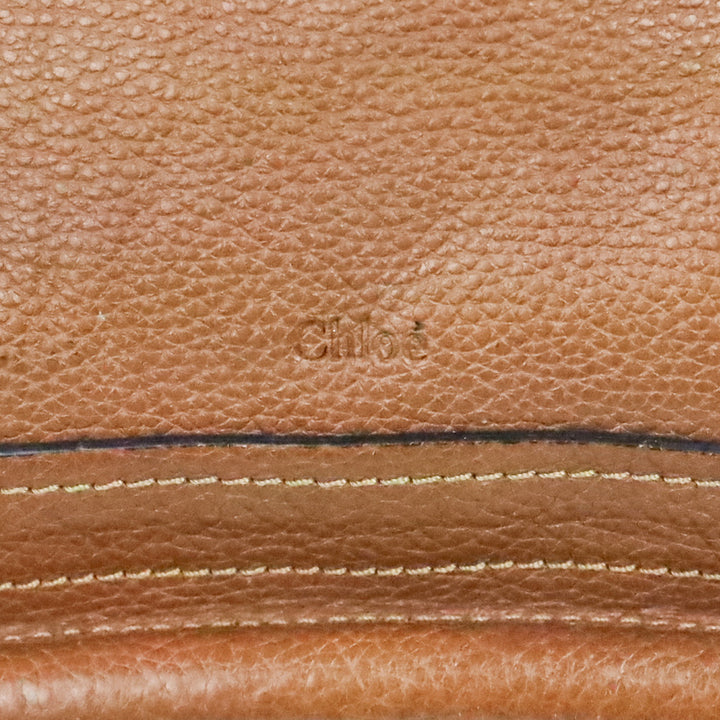 Chloé Tan Leather Paraty Medium Handbag