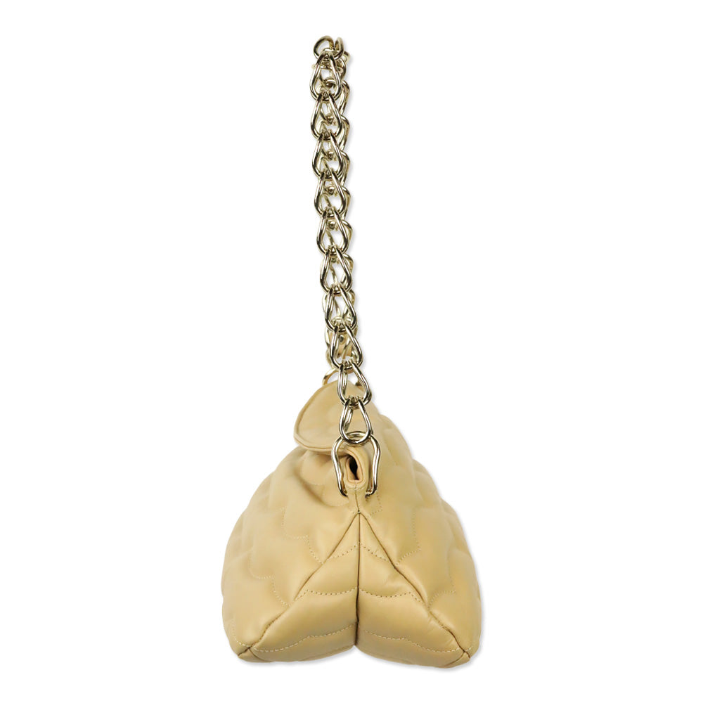 Chloé Tan Small Juana Quilted Leather Shoulder Bag