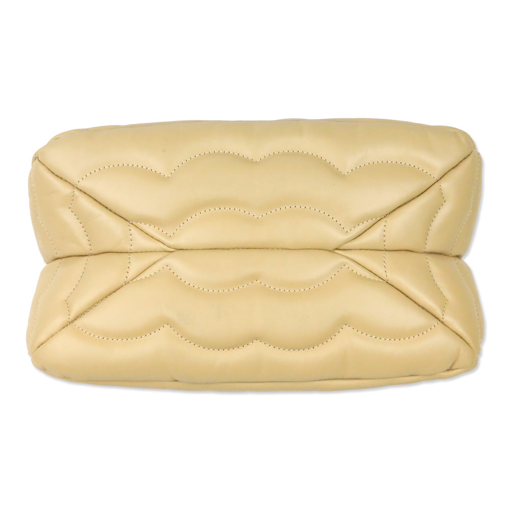 Chloé Tan Small Juana Quilted Leather Shoulder Bag