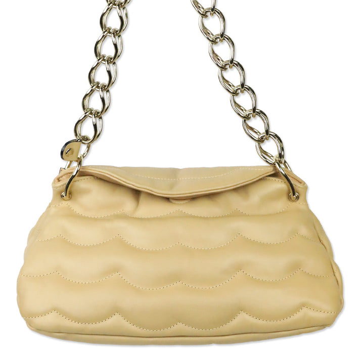 Chloé Tan Small Juana Quilted Leather Shoulder Bag