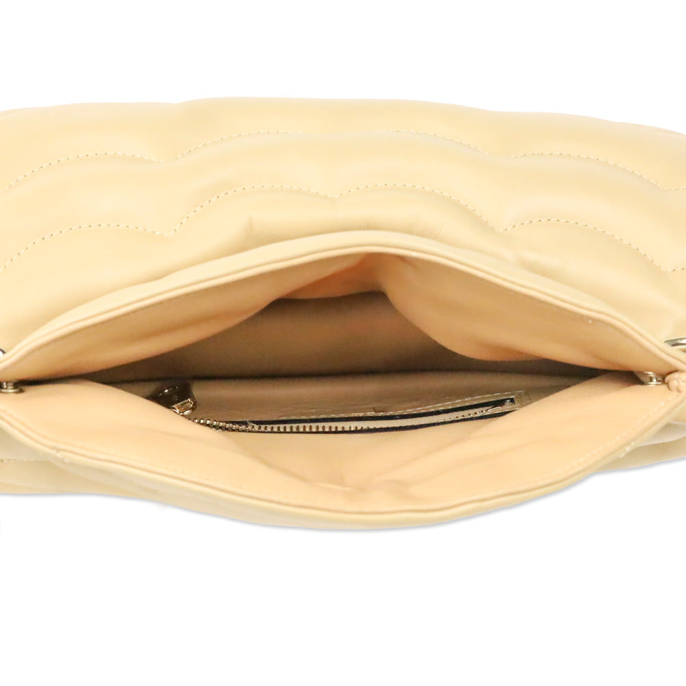 Chloé Tan Small Juana Quilted Leather Shoulder Bag