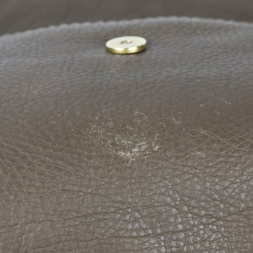 Chloé Taupe Marcie Mini Crossbody Saddle Bag