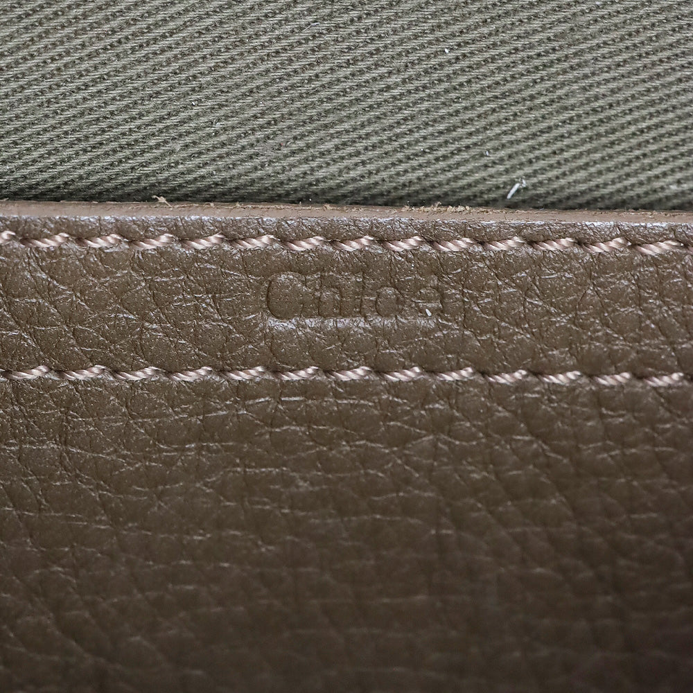 Chloé Taupe Marcie Mini Crossbody Saddle Bag