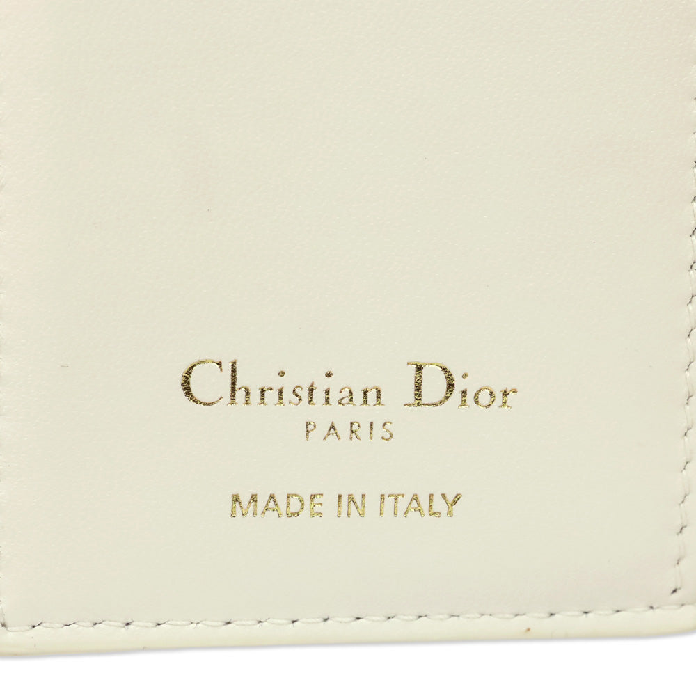 Christian Dior 2025 Cream/Gold Dior Oblique Jacquard 30 Montaigne Passport Holder